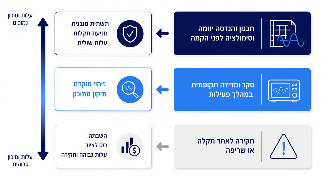 כיצד תכנון הנדסי מונע בעיות איכות חשמל במתקנים חדשים מראש