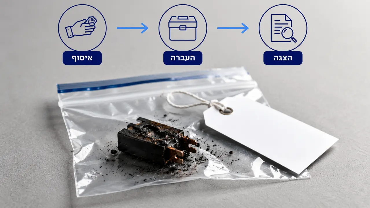 מהי החשיבות של שרשרת אבטחת ראיות במהלך חקירת כשל