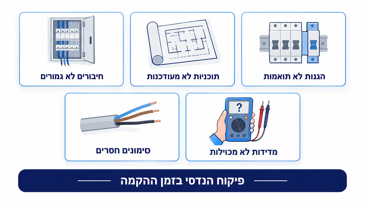 טעויות נפוצות של קבלנים ומנהלי פרויקטים לקראת בדיקת קבלה
