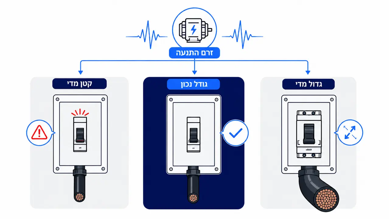 איך יודעים איזה גודל חיבור נדרש למתקן?