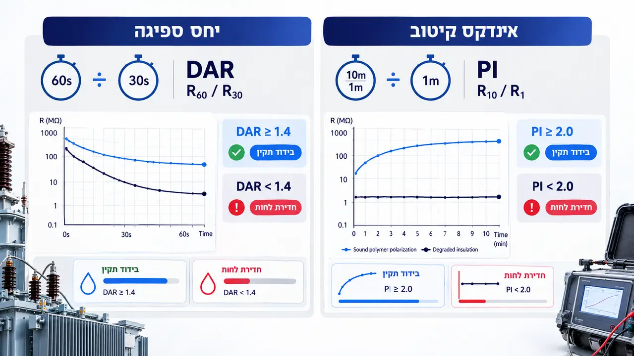 על מה מעידים מדדי הספיגה והקיטוב?