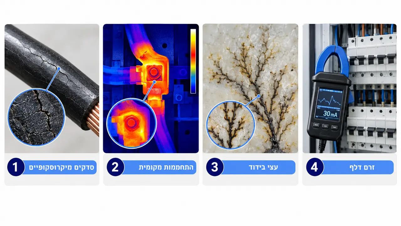 אילו סימנים מקדימים מופיעים בשטח לפני כשל בידוד?